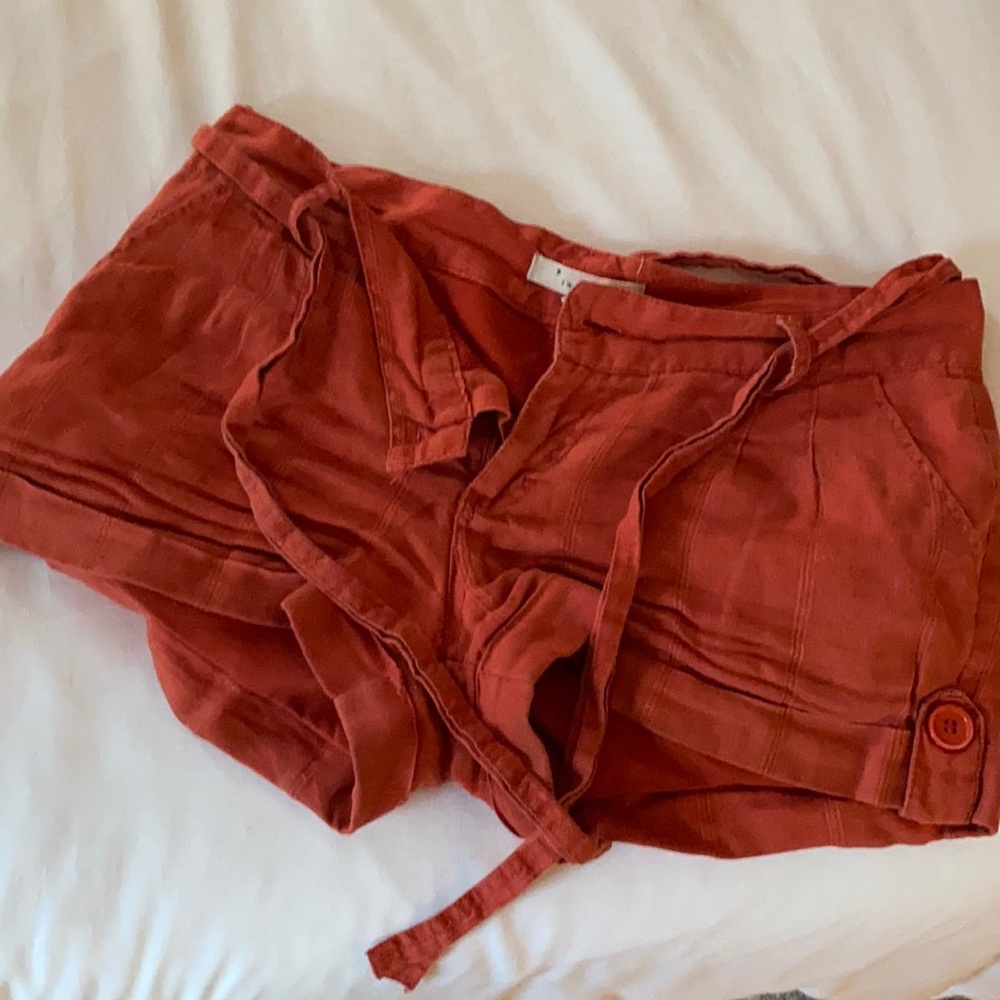 100% linen shorts